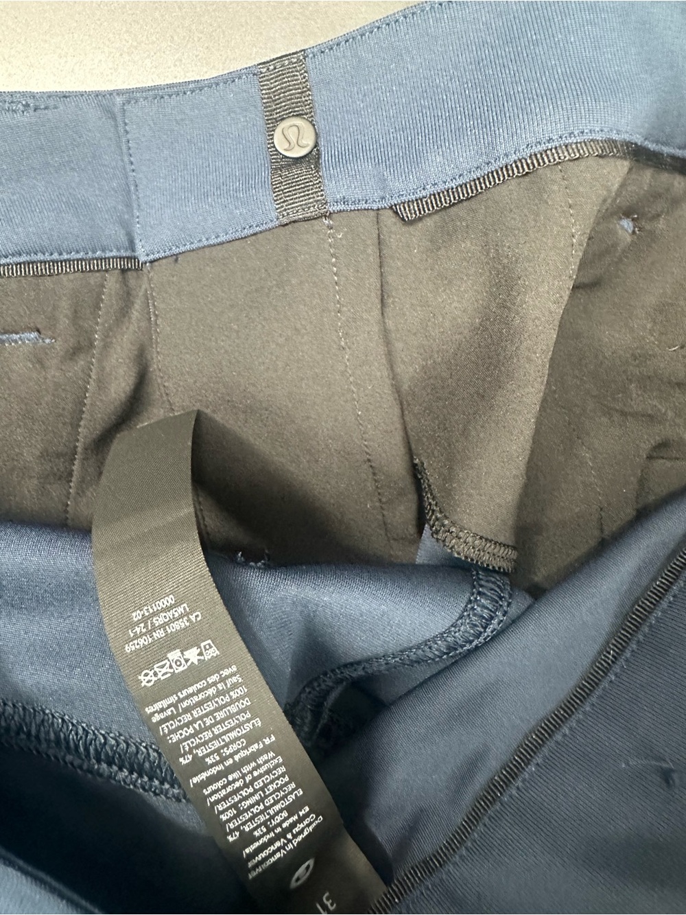 Lululemon ABC Pant Warpstreme 31 Navy 5 Pocket Stretch Men's Navy 1260 - Picture 10 of 10